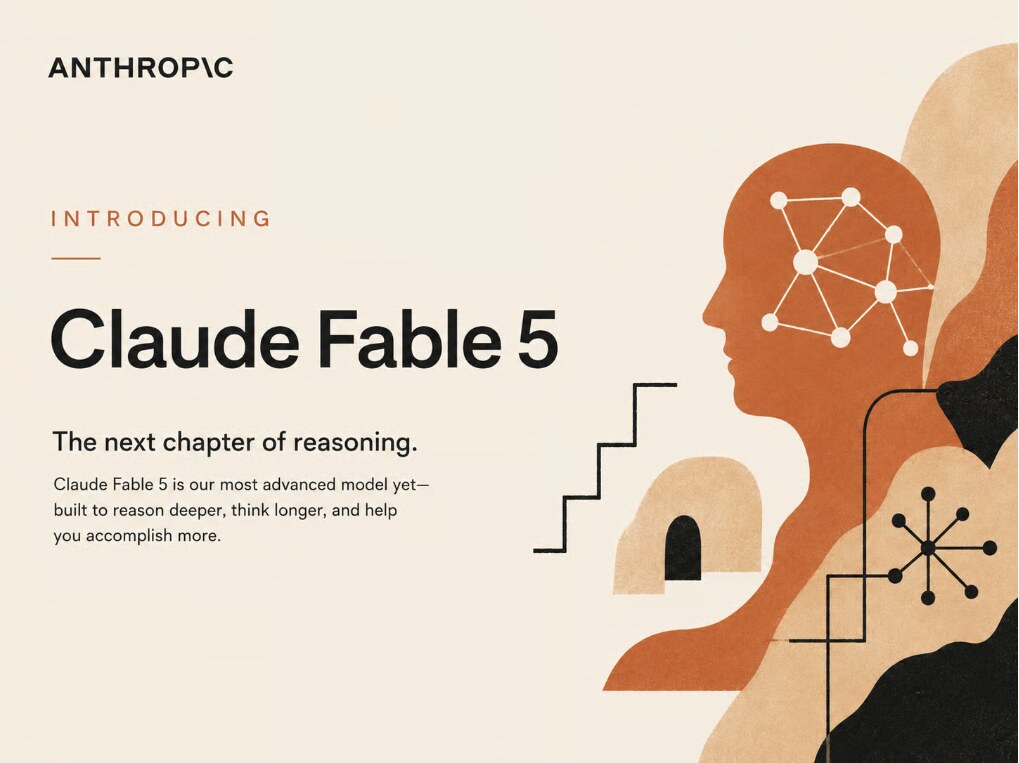 Anthropic's Claude Fable 5 announcement banner